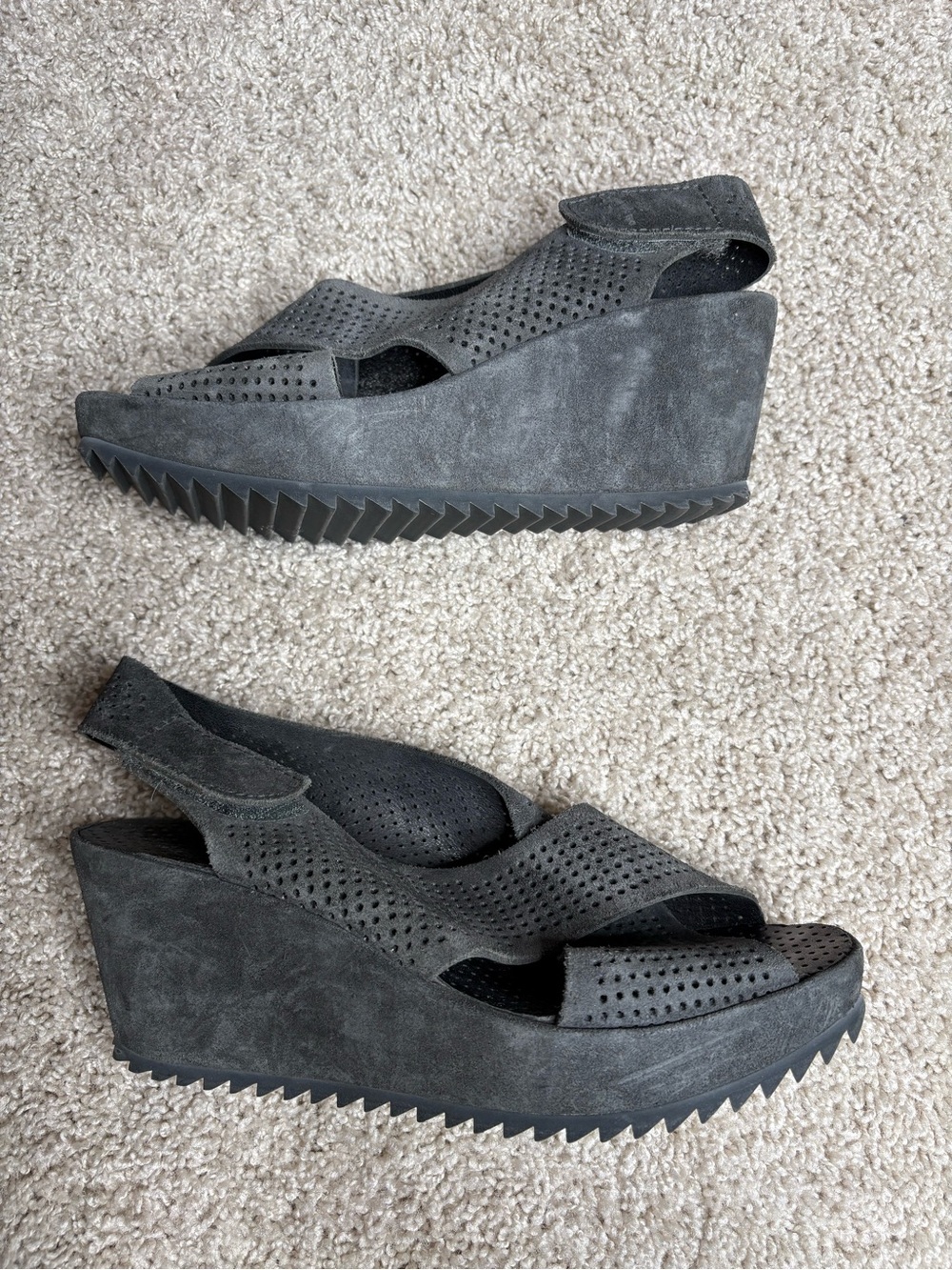 Pedro Garcia Suede Wedges - Picture 2 of 7